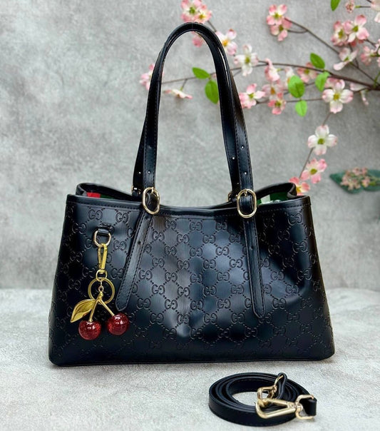 Gucci GG Emblem Tote Black 1