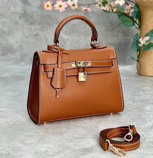 Hermes Kelly Brown Medium