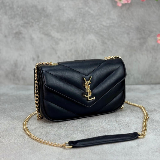 Yves Saint Laurent - Loulou Mini Black - Gold