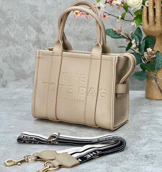 Marc Jacobs Tote Bag Beige Small