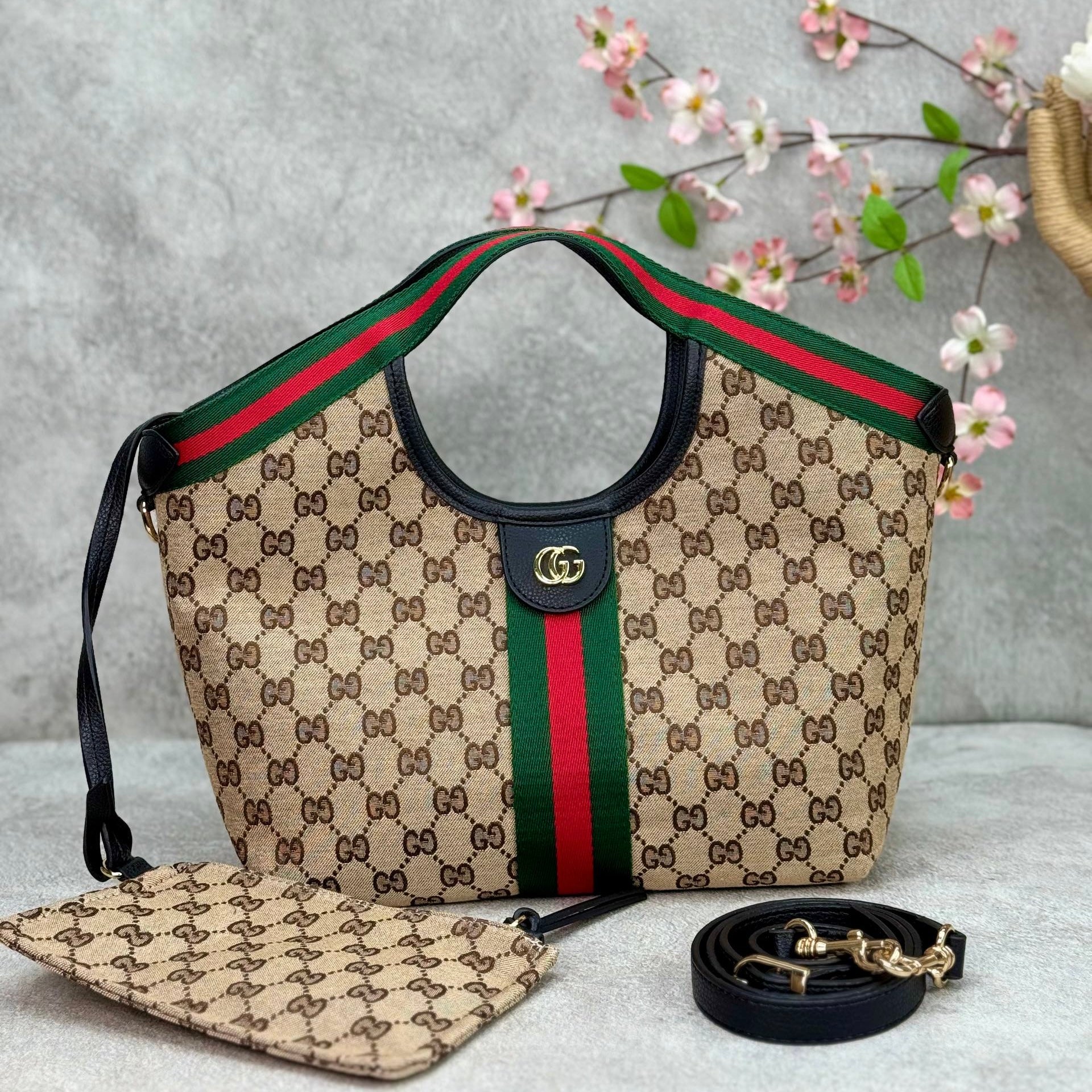 Gucci - Giglio Small Tote Bag Black