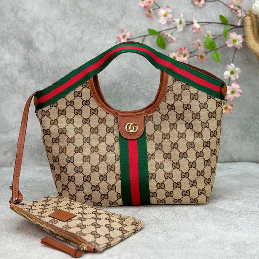 Gucci - Giglio Small Tote Bag Brown