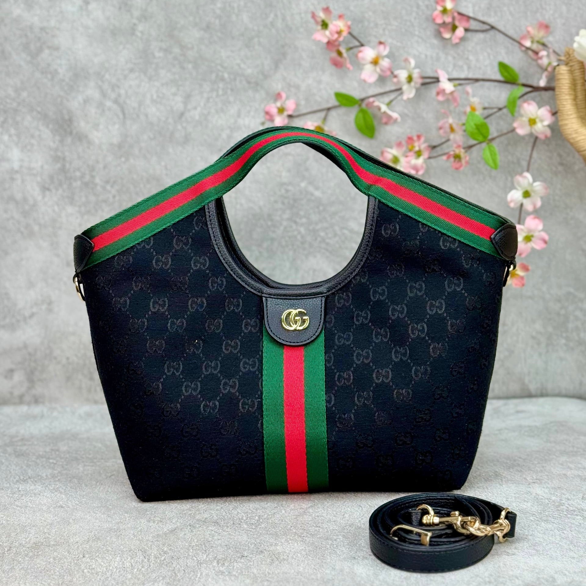 Gucci - Giglio Small Tote Total Black