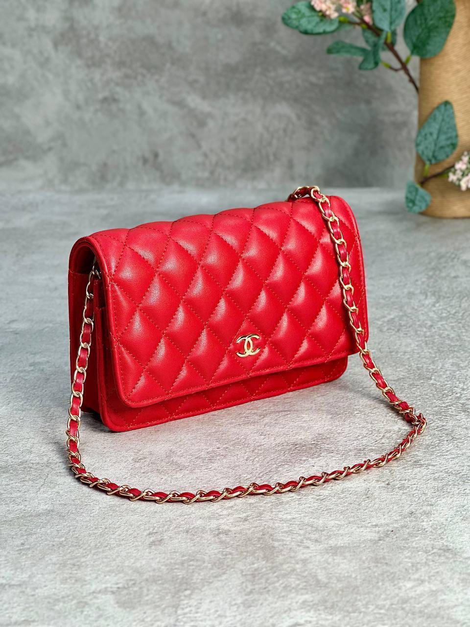 Channel Classic Wallet On Chain Red