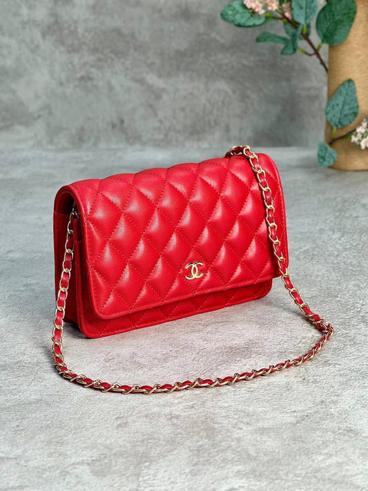 Channel Classic Wallet On Chain Red